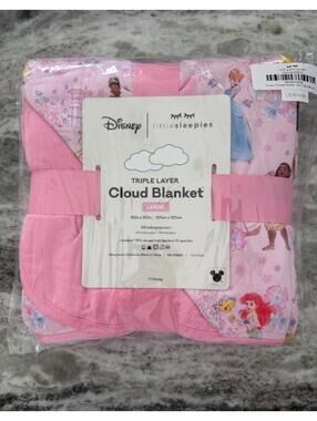 Little Sleepies Princess garden Large Cloud Blanket